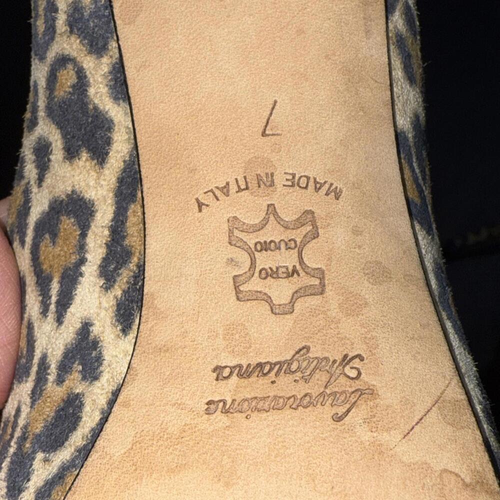 BUTTER Preppy Designer Y2K Style Cheetah Print Suede Pumps Sz 7 - Picture 9 of 15